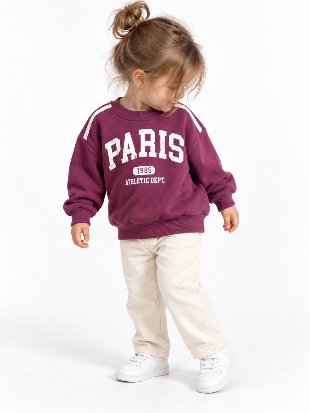 Grayson mini  Athletic Dept. Sweatshirt - Berry